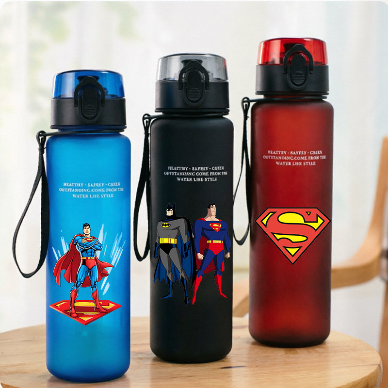 Aquatic Gym - 650ml 슈퍼맨 스포츠 물병 여성 남성