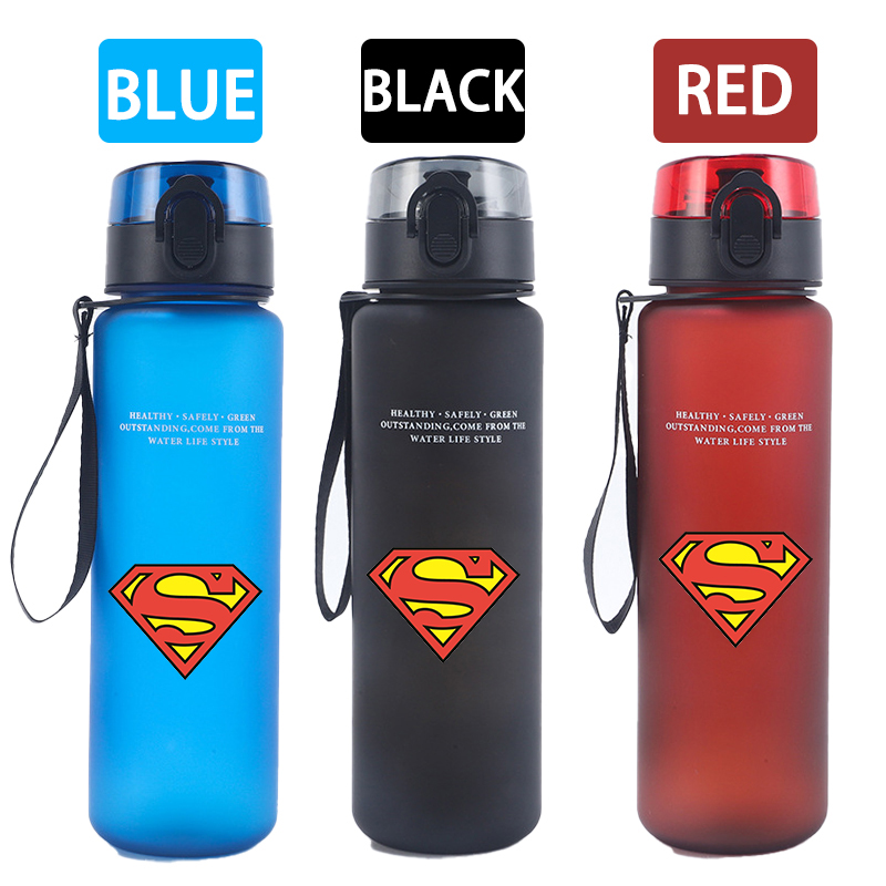 650ml 슈퍼맨 스포츠 물병 여성 남성 동기 부여 물 - Aquatic Gym 리뷰 및 가격