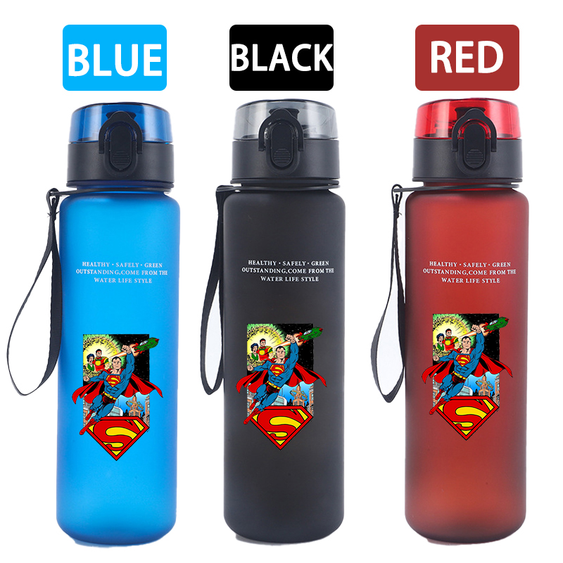 650ml 슈퍼맨 스포츠 물병 여성 남성 동기 부여 물 - Aquatic Gym 리뷰 및 가격