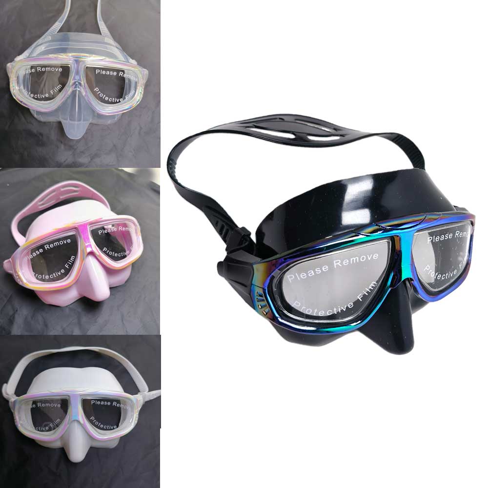 무지개빛 유니섹스 저용량 프리다이빙 마스크 수영용 항알 - Freediving Mask Set 리뷰 및 가격