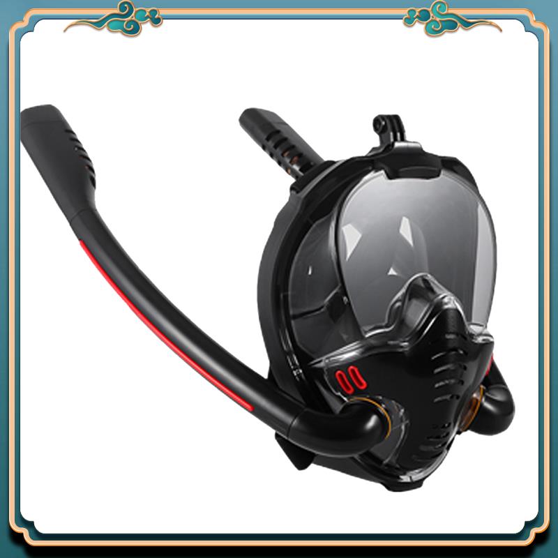 최신 스노클링 마스크 더블 튜브 실리콘 다이빙 마스크  - Freediving Mask Set 리뷰 및 가격