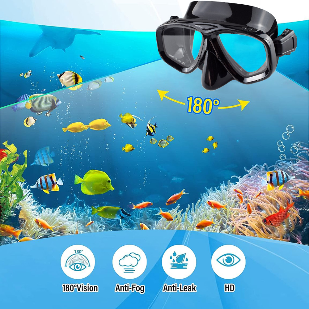 드라이 스노클 세트 다이빙 마스크 전문 스쿠버 수영 고 - Freediving Mask Set 리뷰 및 가격
