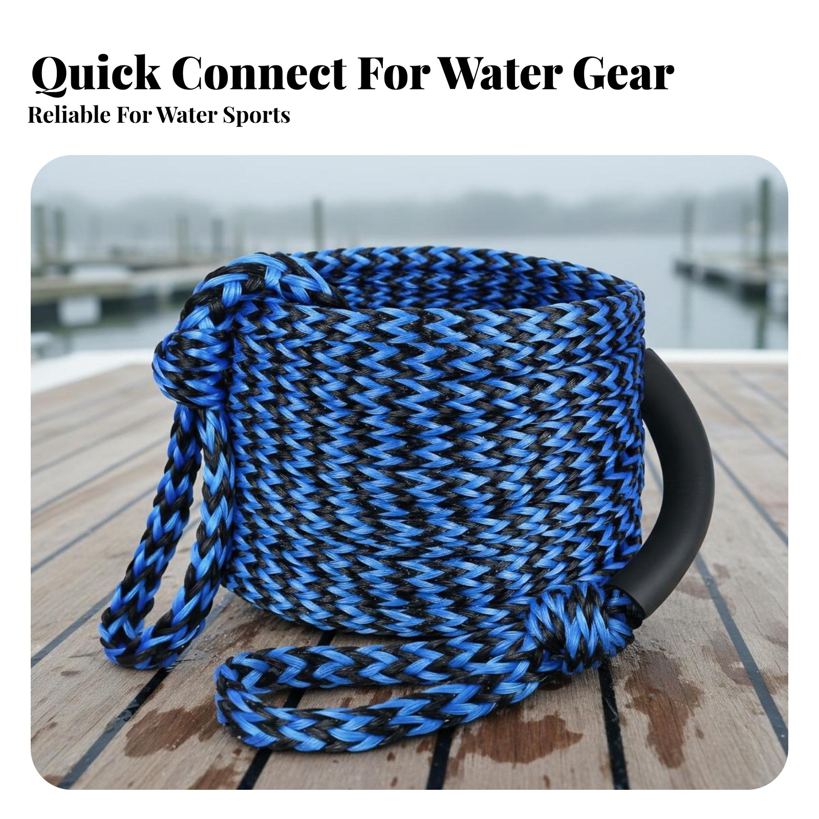 수상 활동용 견인 로프, 견고한 풀튜브 로프, 보트 견 - Aquatic Water Sports 리뷰 및 가격